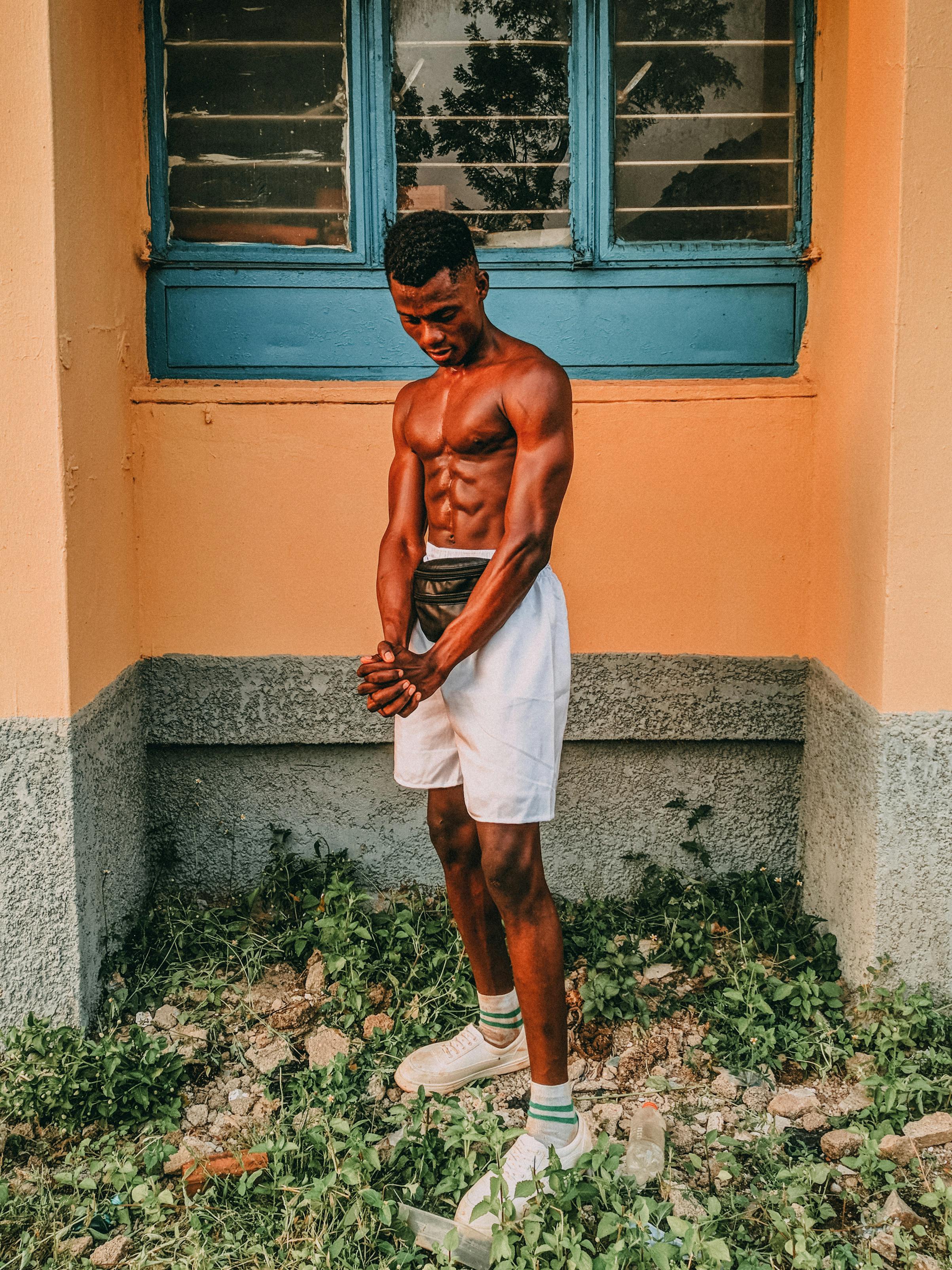 Shirtless Men Standing in Nature · Free Stock Photo