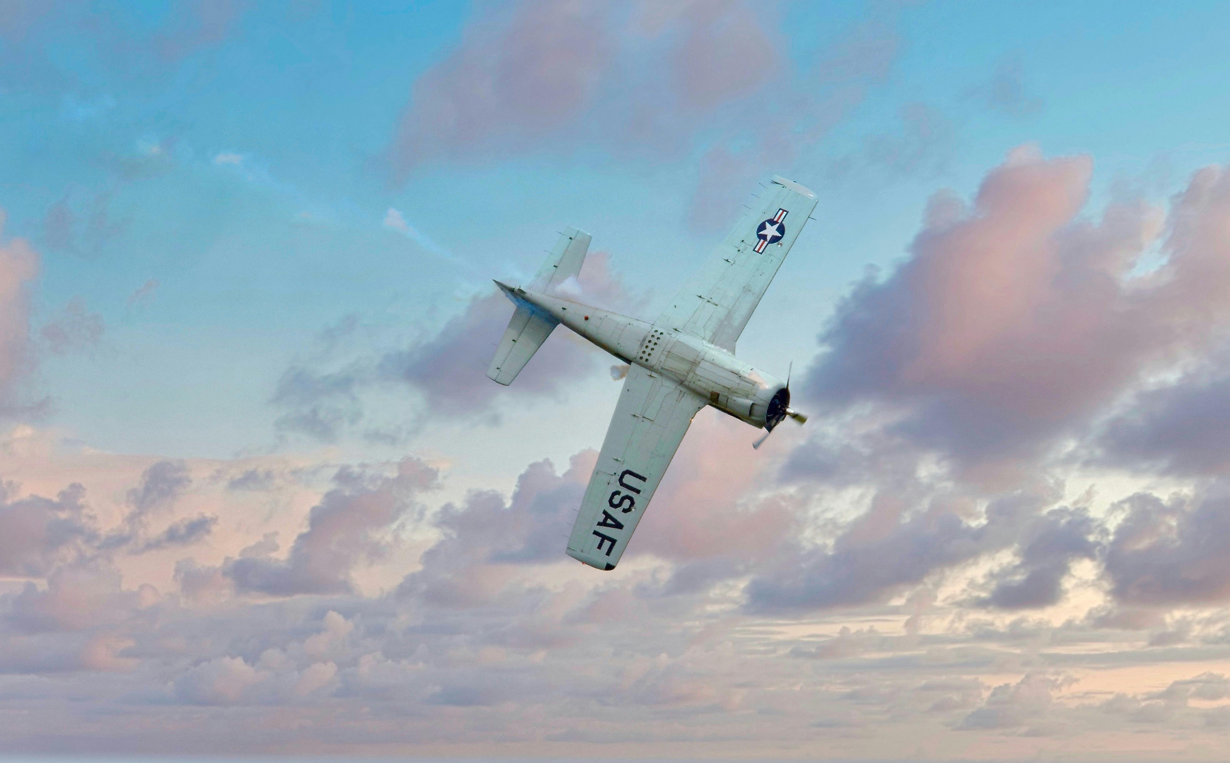 Black Airplane in the Sky · Free Stock Photo