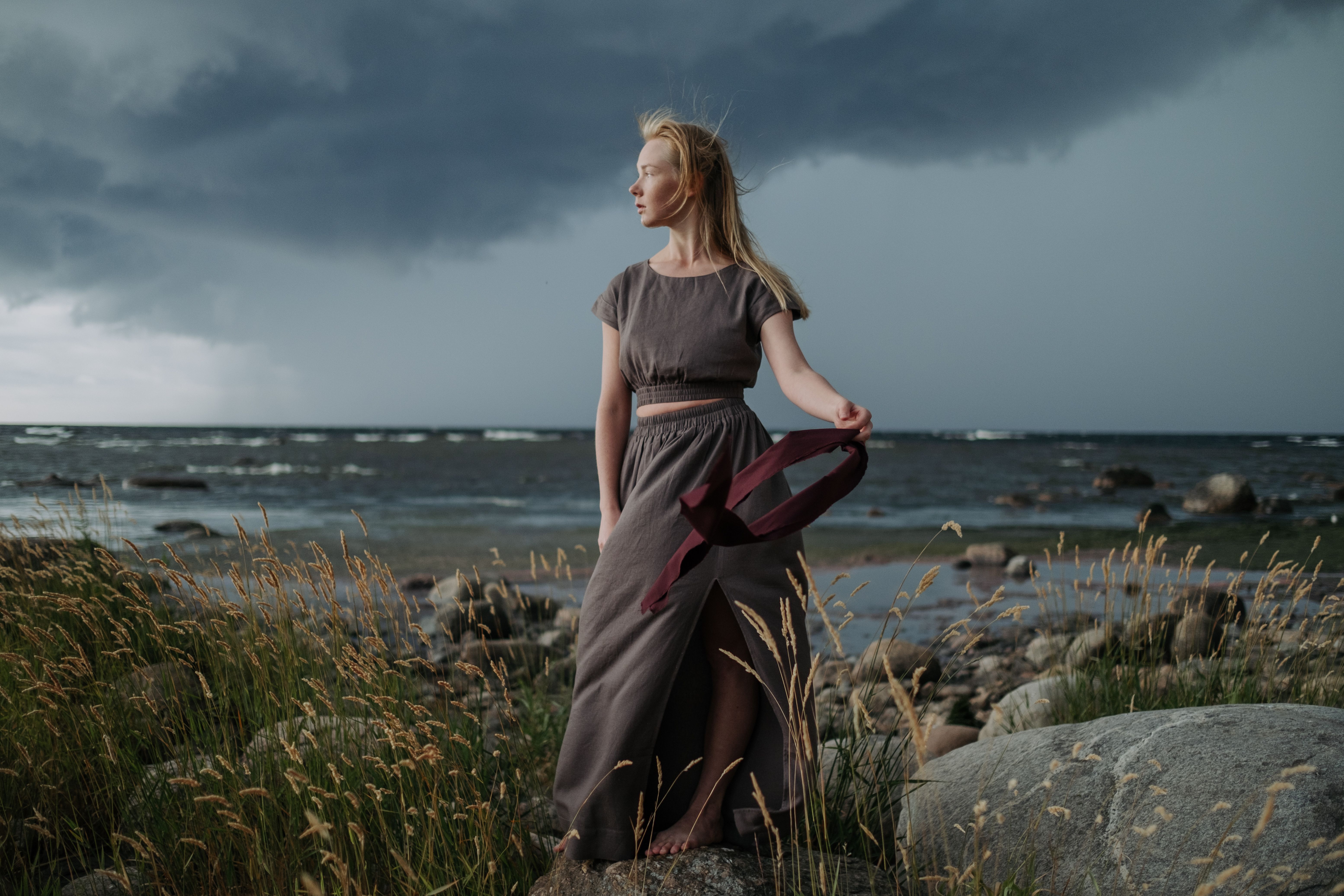 Ensemble femme chic en lin pour l'été