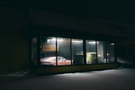 Black Framed Glass Window