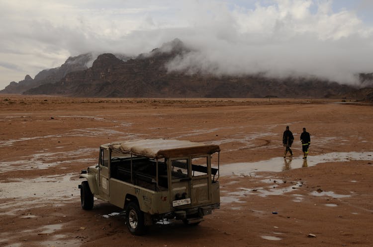 A Car In A Desert