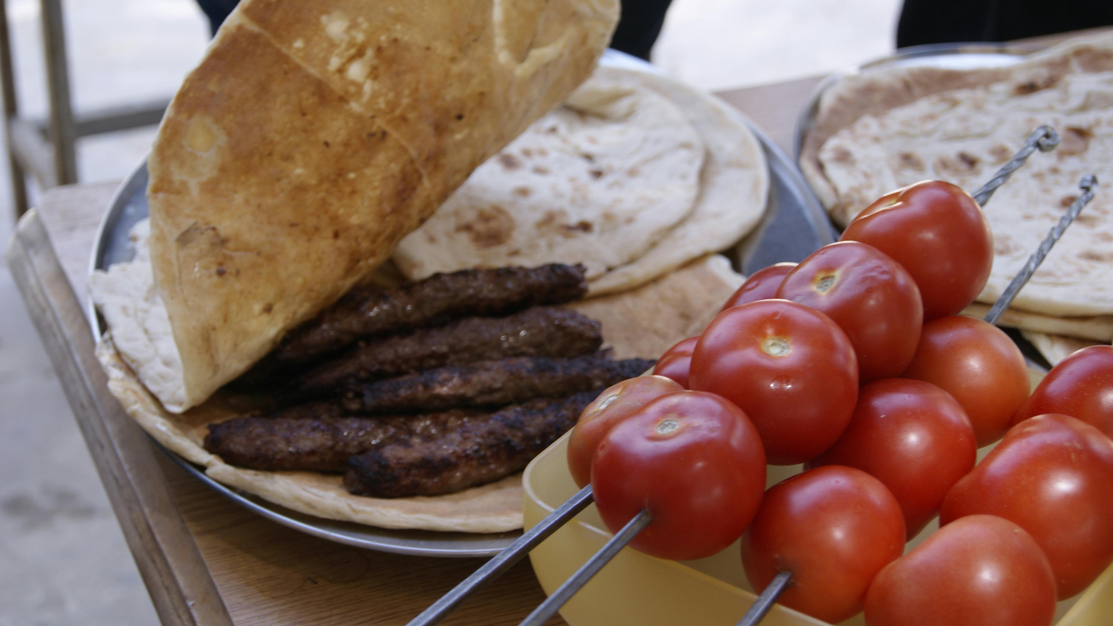 Free stock photo of arab, barbecue, bread
