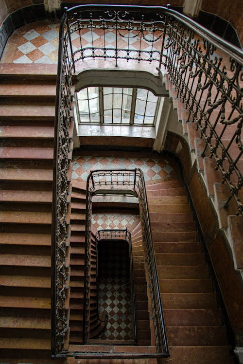 High Angle View of a Staircase