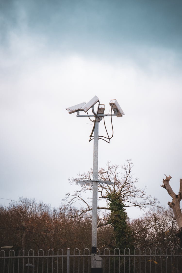 Pole With CCTV Cameras 