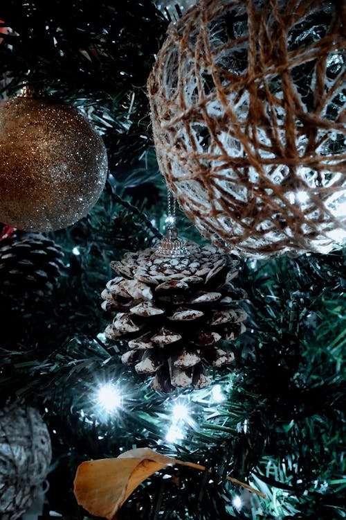 Christmas Ornaments in Close-up Photography