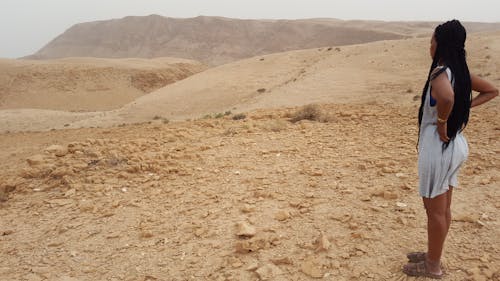 Free stock photo of beautiful, black woman, desert