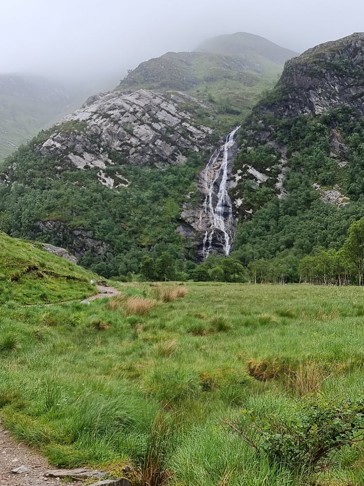 Steall Falls In Scotland 