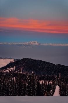 Berge & Winter in der Natur – Malerisches Landschaftsfoto