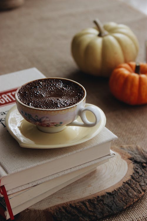 Coffee Cup on Books