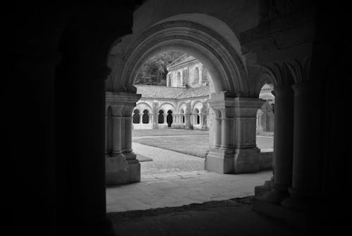 Cloisters of Abbey of Fontenay in Marmagne