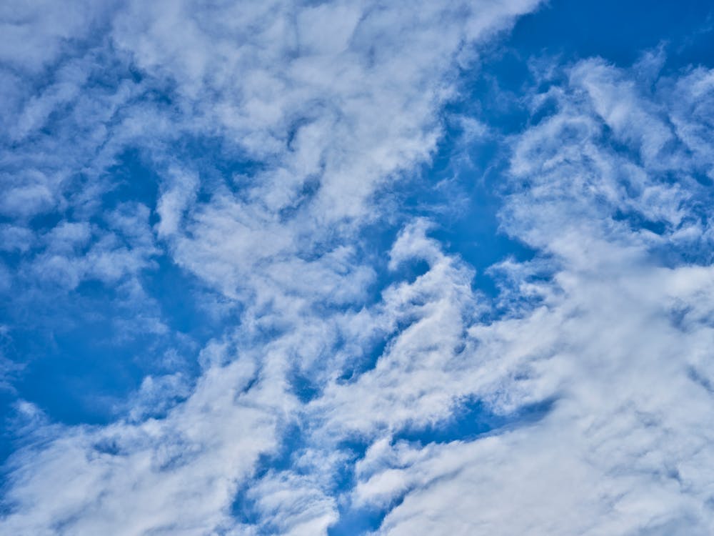 A White Clouds and Blue Sky · Free Stock Photo