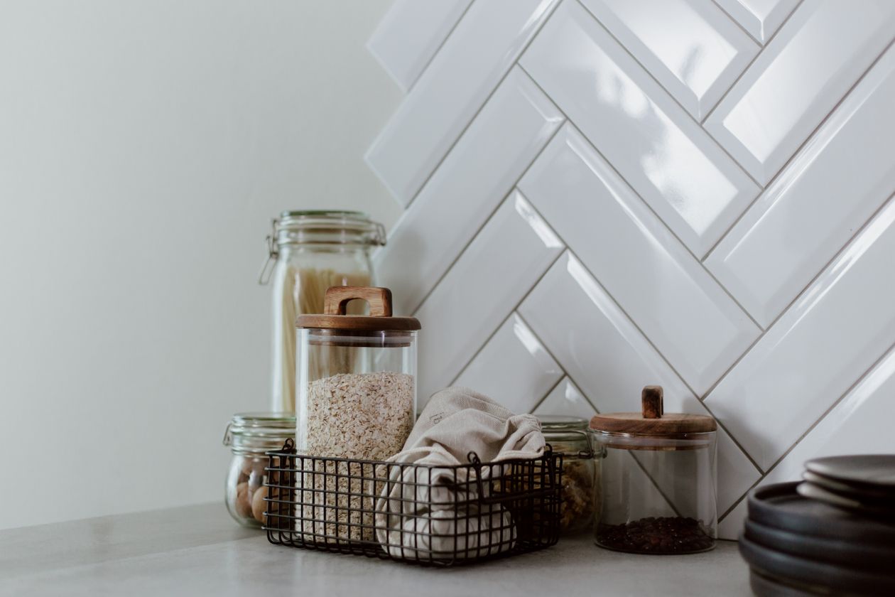 pantry organization ideas with labeled bins