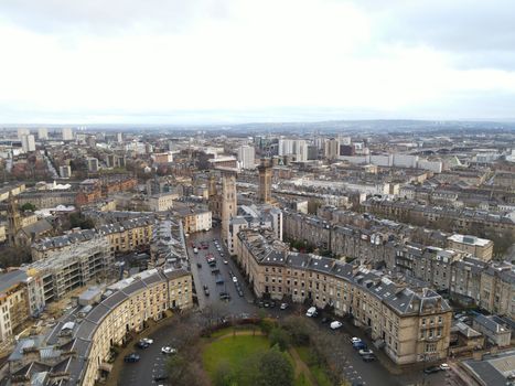 Aerial View of the Glasgow Cityscape