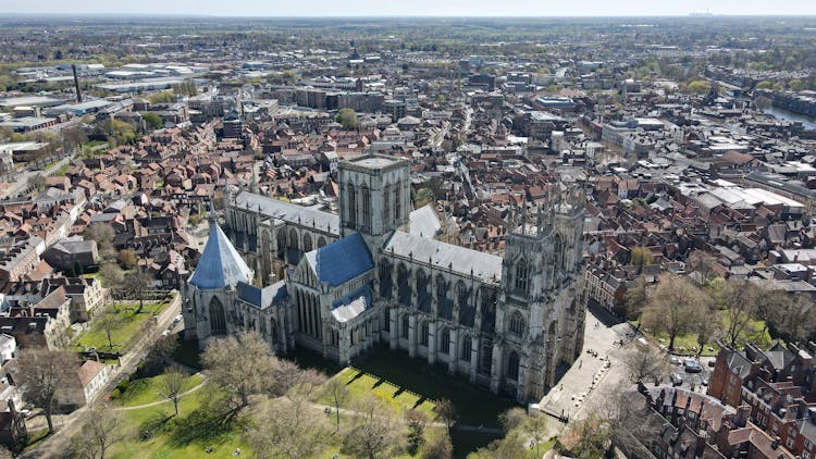 Aerial Photography Of York Minister