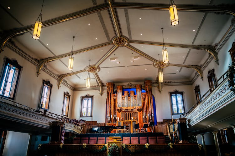 Interior Design Of Assembly Hall In Temple Square