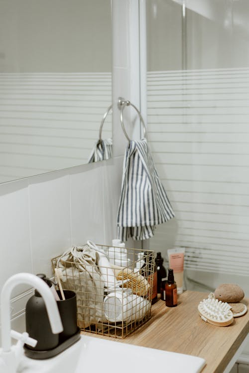 Bathroom Corner with Cosmetics 