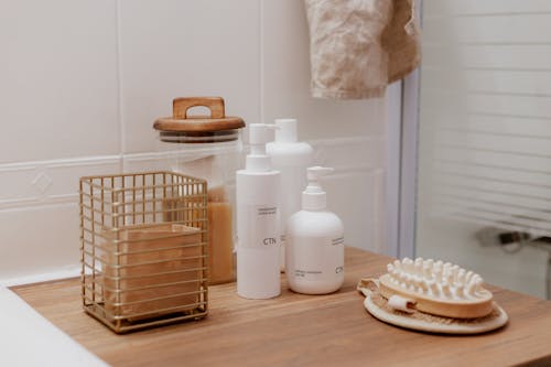 Bathroom Corner with Cosmetics 