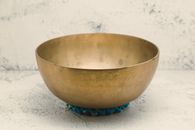 Brown Blue and Red Ceramic Bowl