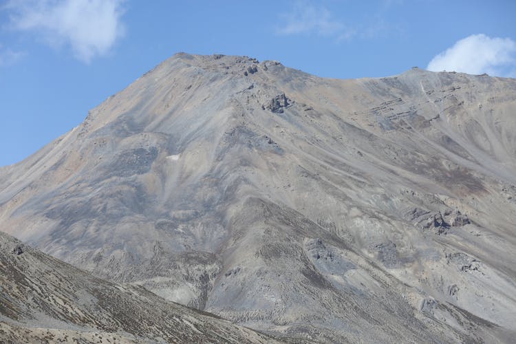 Gray Mountain Under Blue Sky