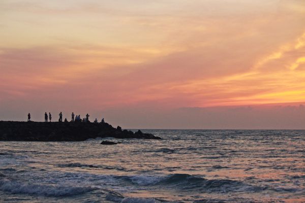 Sunset Point at Kanyakumari