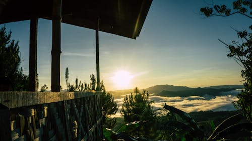 Free stock photo of clouds, dawn, mountain