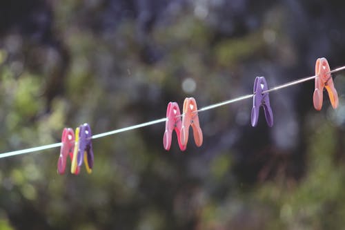 Assorted Clothes Pin in Til Shift Photography