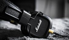Selective Focus Photography of Marshall Corded Headphones