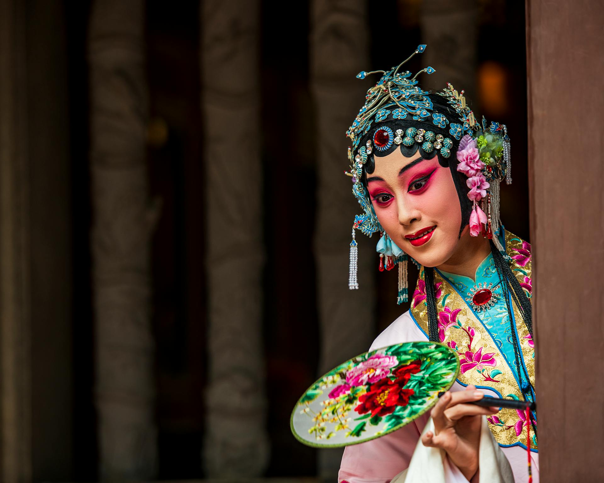 Person in Asian Traditional Wear