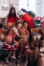 Group of Women Sitting on Couch