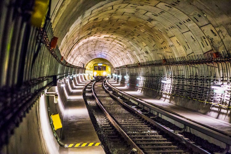 Photo Of Train Track Subway