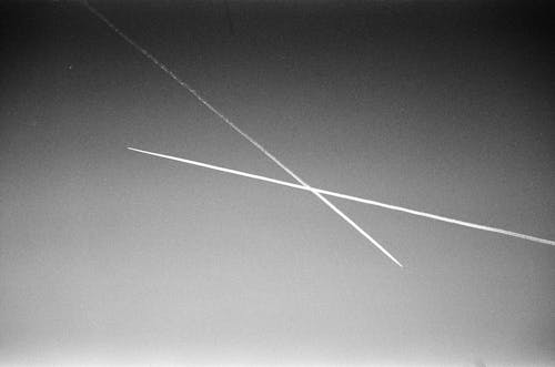 Contrails in Sky