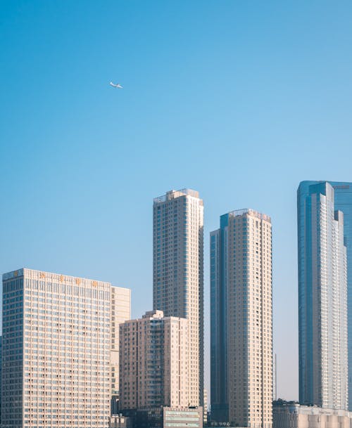 Tall Buildings under a Clear Blue Sky