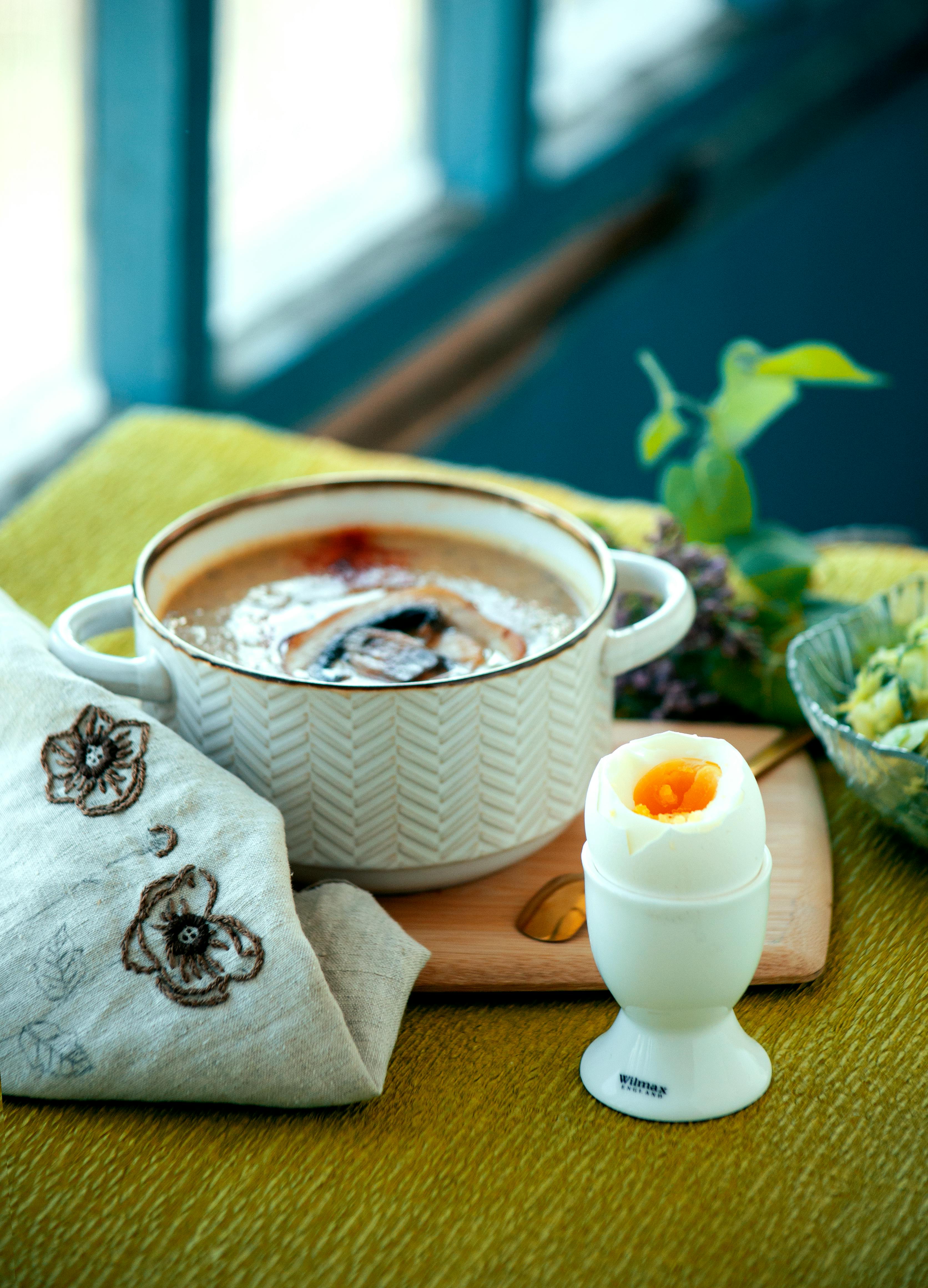 Soft-boiled egg Stock Photo by ©Photosiber 54664423