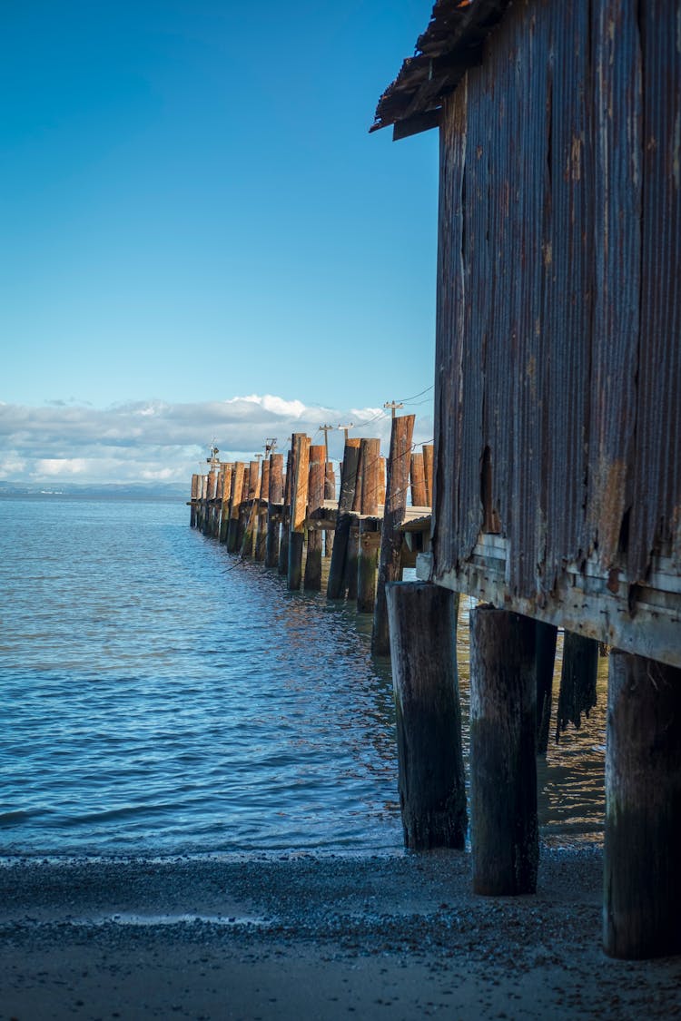 A Wooden Pier By The Seaside