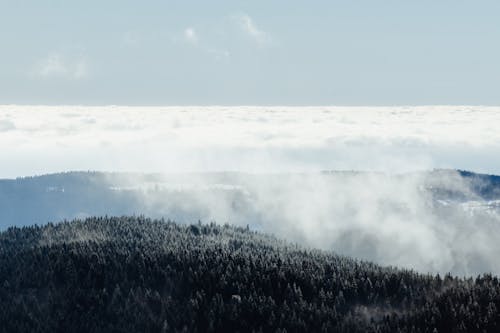 Бесплатное стоковое фото с Аэрофотосъемка, горизонт, море облаков
