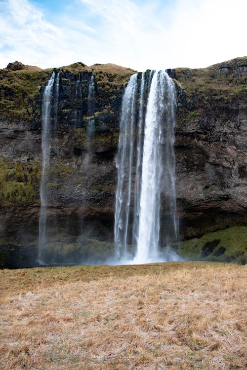 Free Waterfalls on Brown Field Stock Photo