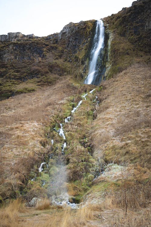 Waterfall Flowing Downhill