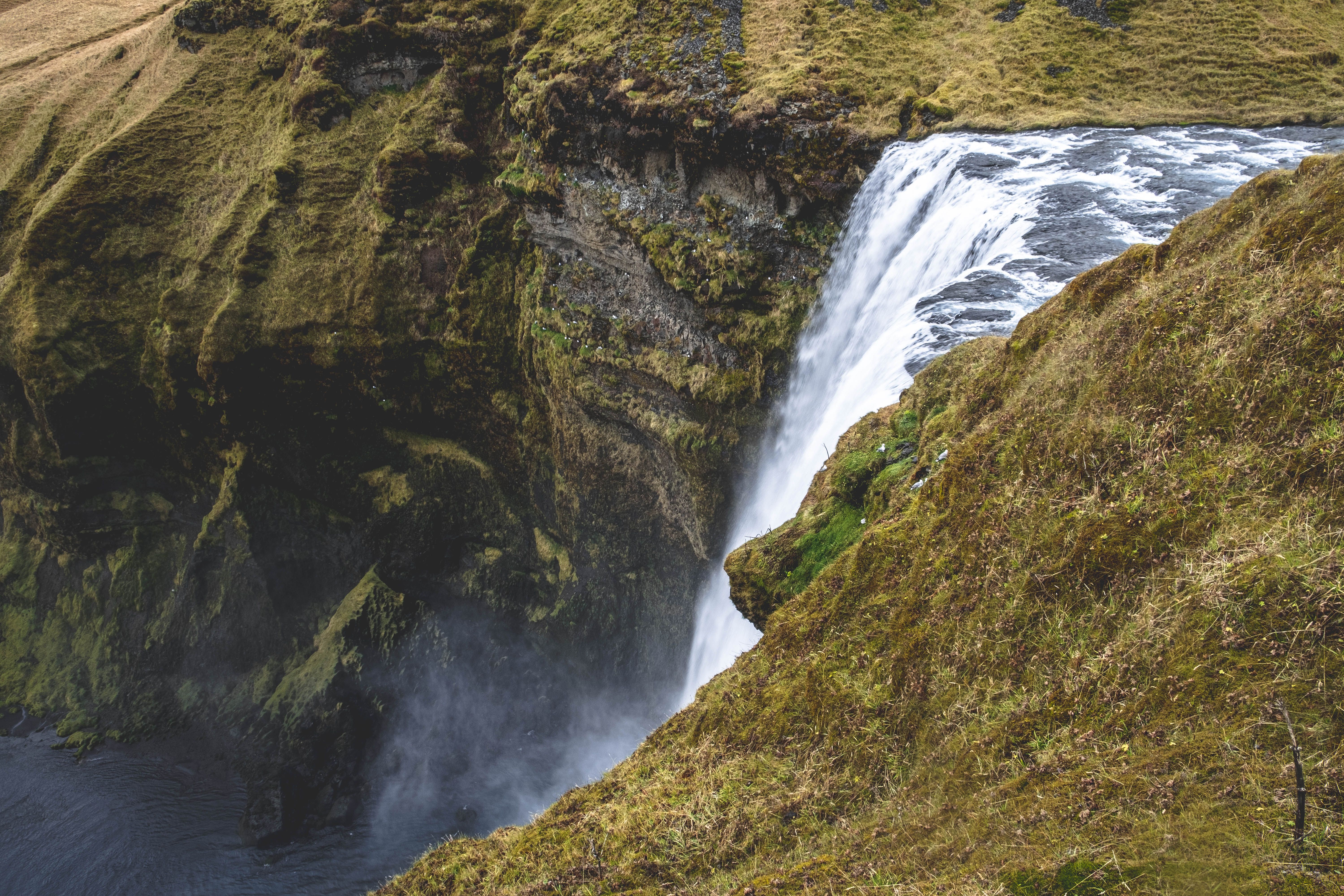 Waterfall on Rocks · Free Stock Photo