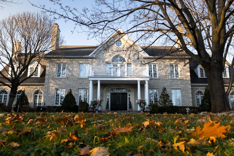 Ground Level Shot Of A House