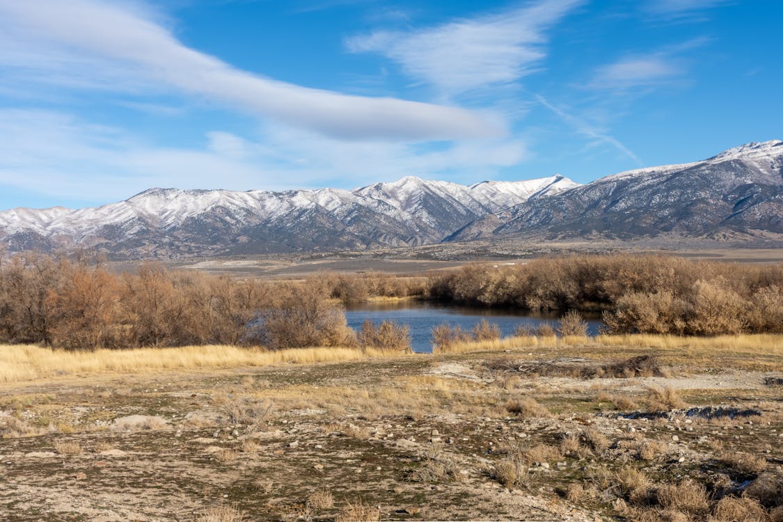 Landscape Photography of a Snow Capped Mountainside