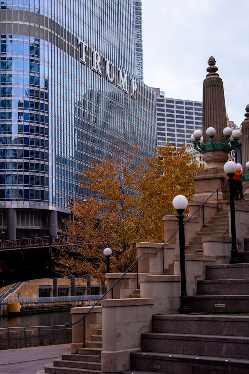 A View of the Trump International Hotel and Tower in Chicago