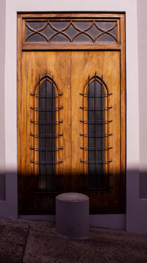 A Wooden Door of a Building
