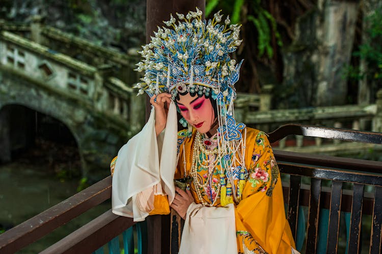 Woman In A Traditional Chinese Opera Costume 