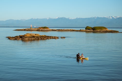Free Two People Riding a Kayak  Stock Photo