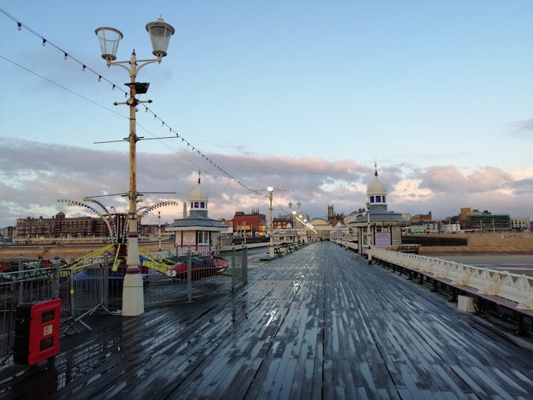 
A Pier With An Amusement Ride