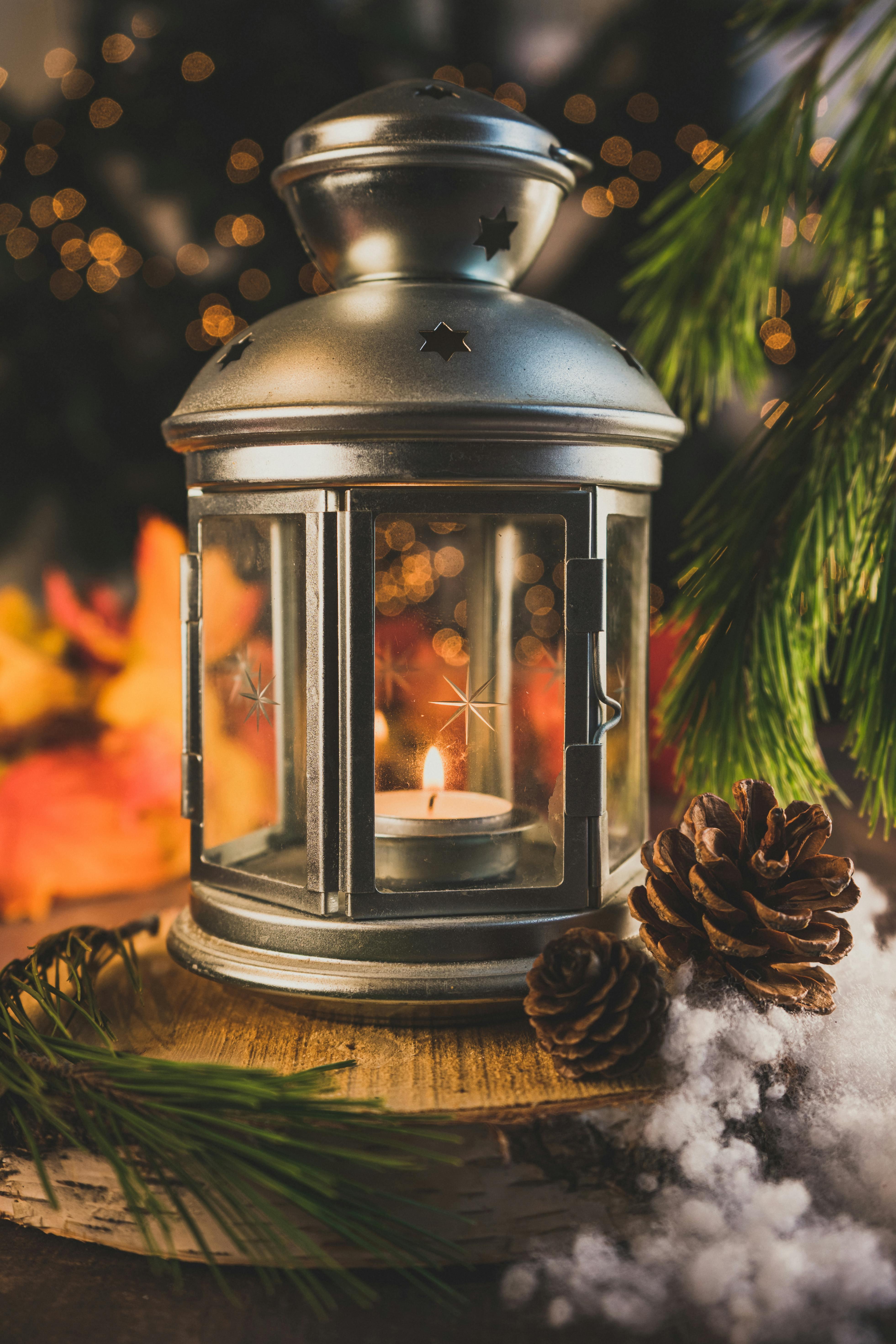 A Lighted Candle in a Lantern · Free Stock Photo