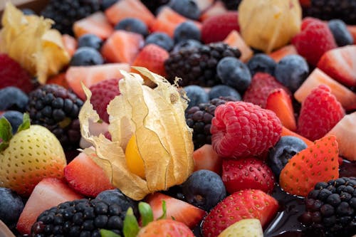 Close-up of Fruits and Berries 