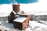 Aerial Photography of an Old Abandoned Church