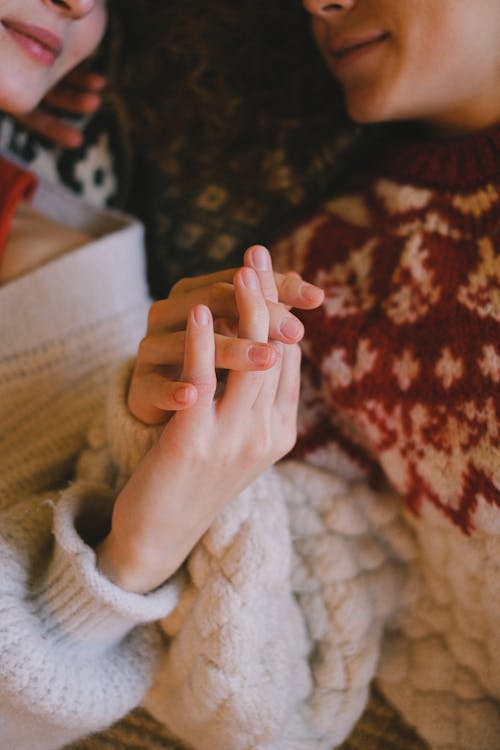 Close up of Couple Hands Together