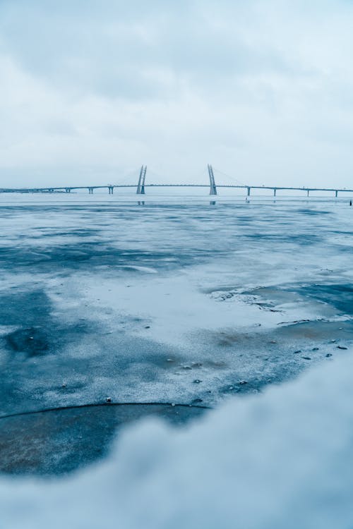 Bridge Over Frozen Lake